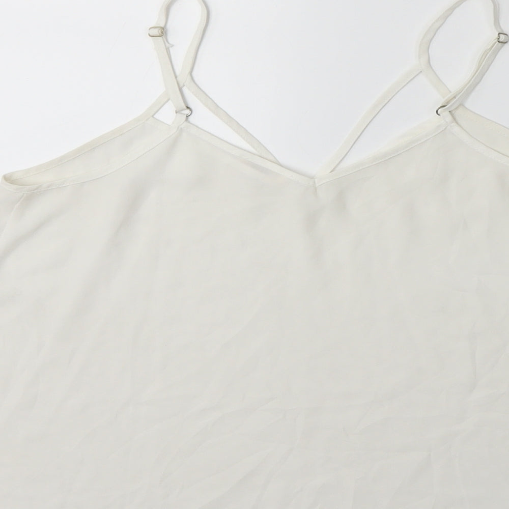 River Island Womens White Basic Blouse Size 8