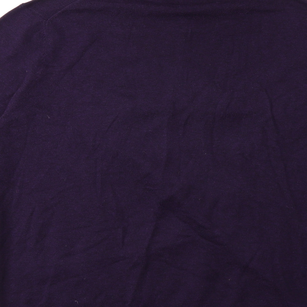 Burton Mens Purple Knit Pullover Jumper Size XL