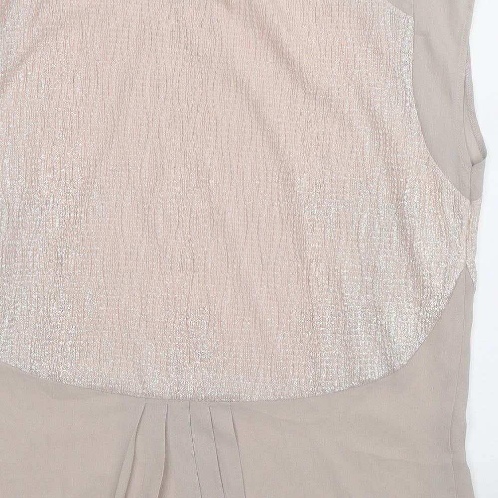 Oasis Womens Beige Basic Tank Size M