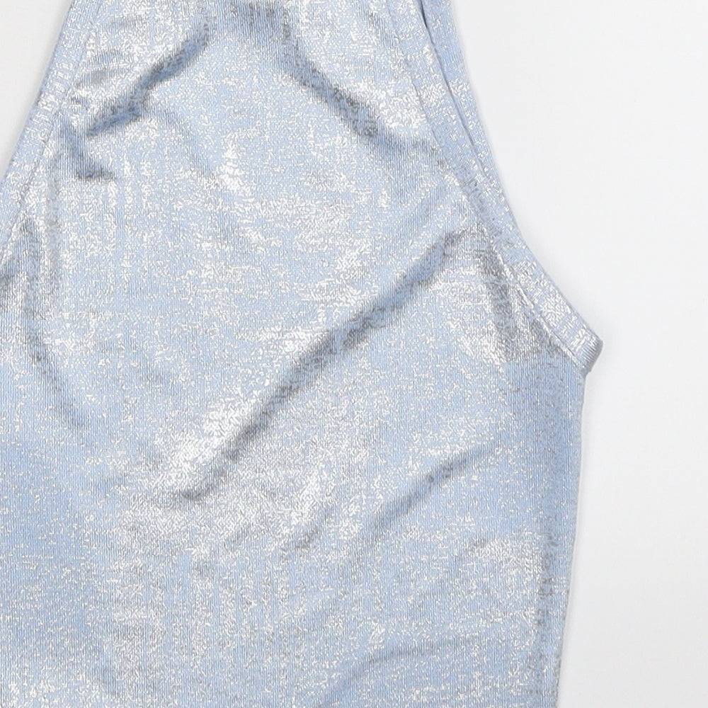New Look Girls Silver Basic Tank Size 9 Years
