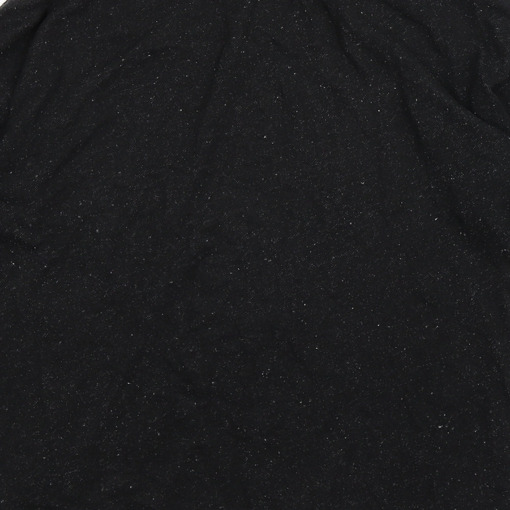 Divided Womens Black Jersey Pullover Jumper Size 10 - take a chance