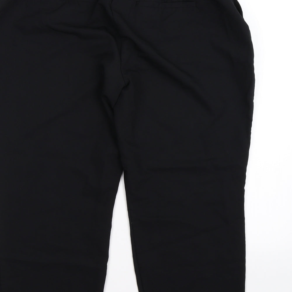 preorn Womens Black Trousers Size 12 L23 in