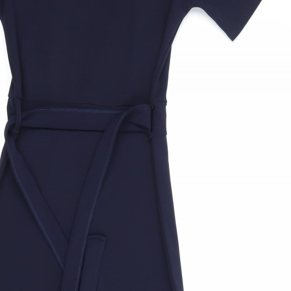Boohoo Womens Blue A-Line Size 8