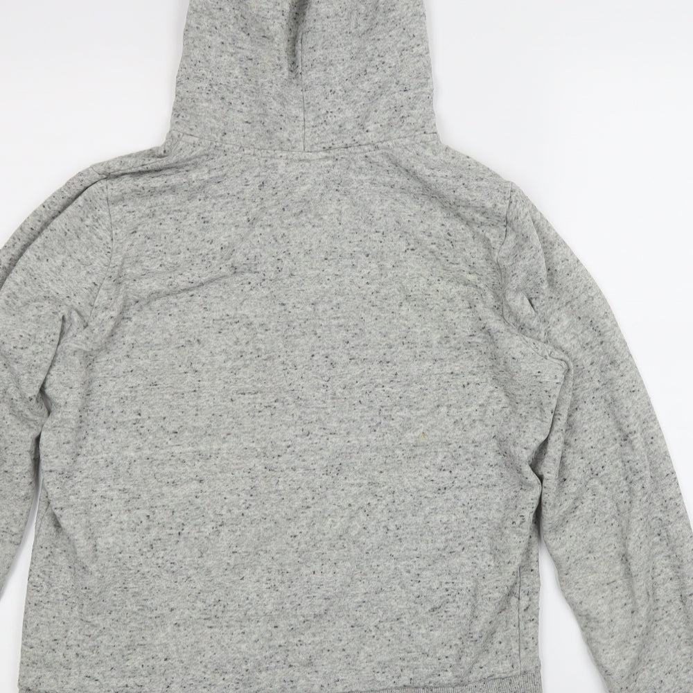 Divided Mens Grey Full Zip Hoodie Size M