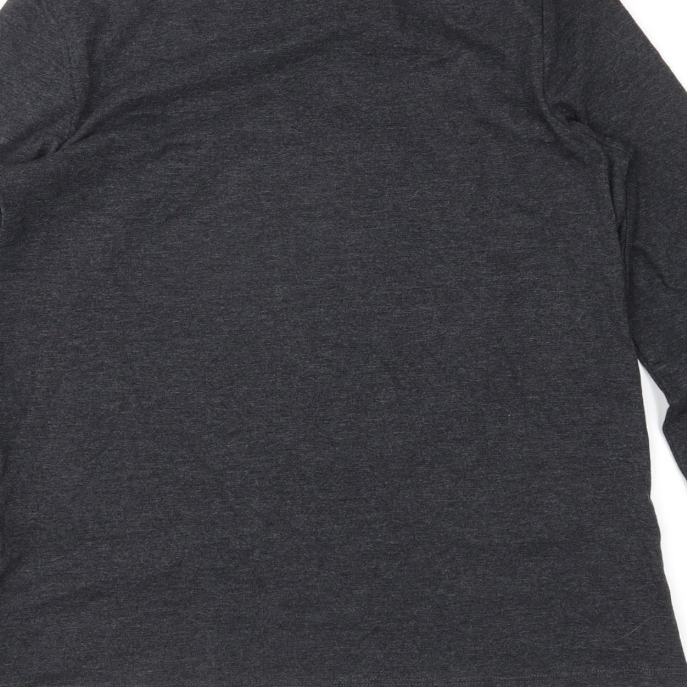 Emoji Girls Grey Basic Casual Size 11-12 Years - Reversible sequins