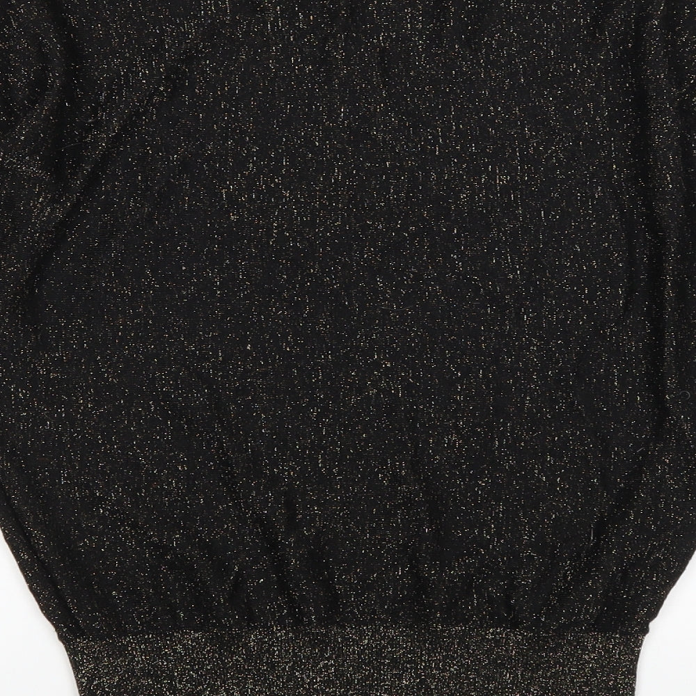 Peacocks Womens Black Pullover Jumper Size S