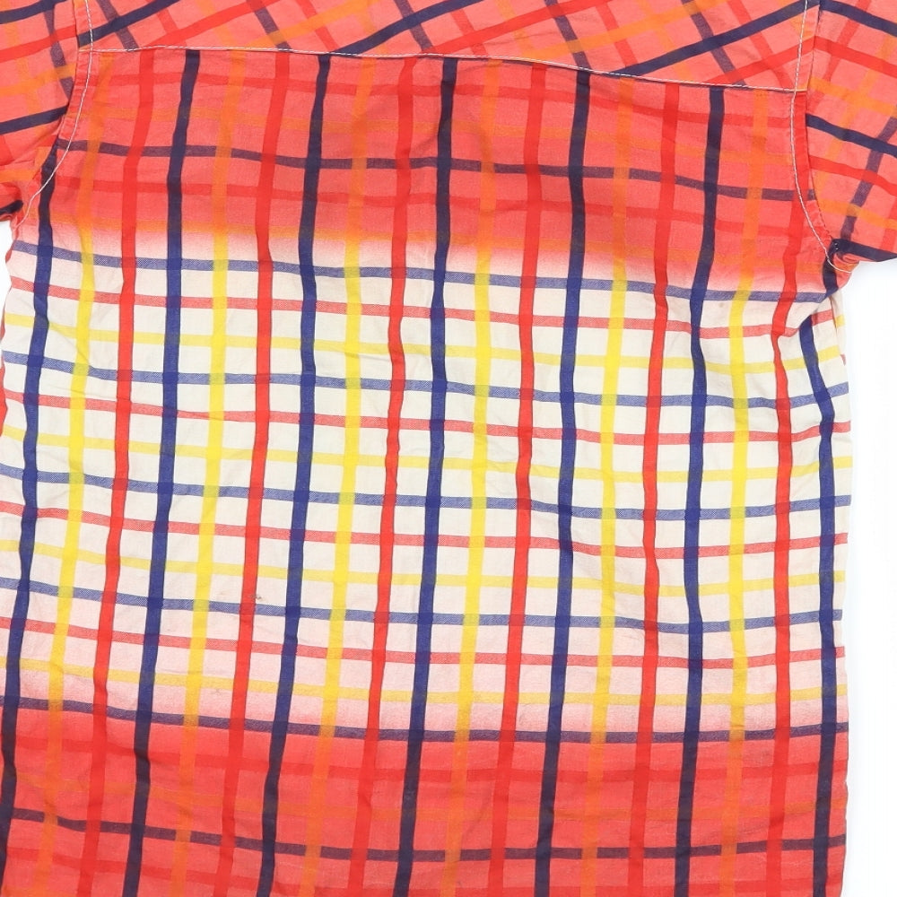 button boy Boys Red Check Basic Button-Up Size 10 Years