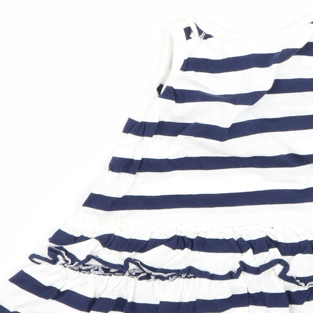 NEXT Girls Blue Spotted Tank Dress Size 3-6 Months