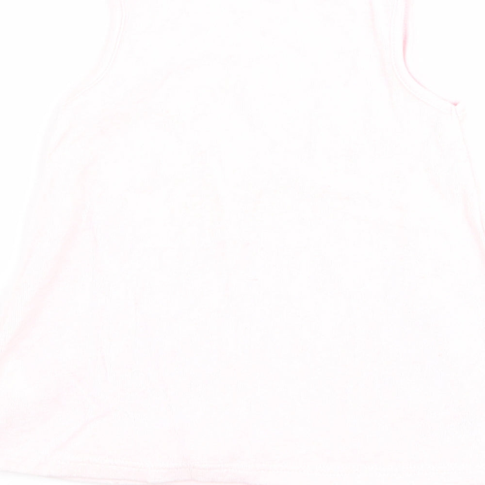 Marks & Spencer Girls Pink Flannel A-Line Size 3-6 Months - graphic