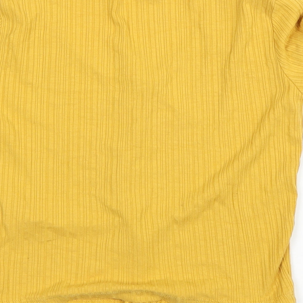 New Look Girls Yellow Cardigan Jumper Size 12-13 Years