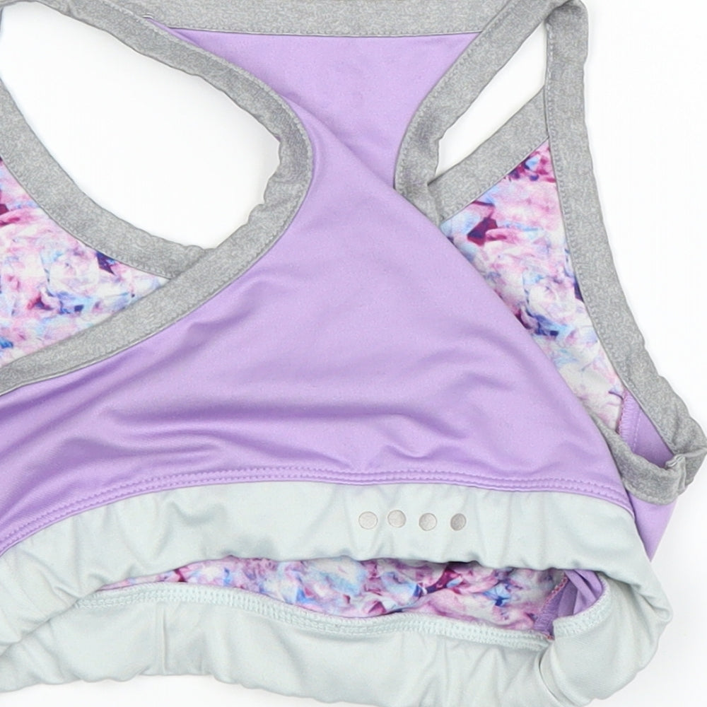 soulux Girls Purple Cropped Tank Size 12-13 Years