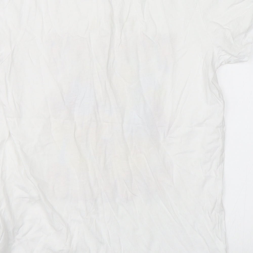 H&M Womens White Basic T-Shirt Size XS - Avengers