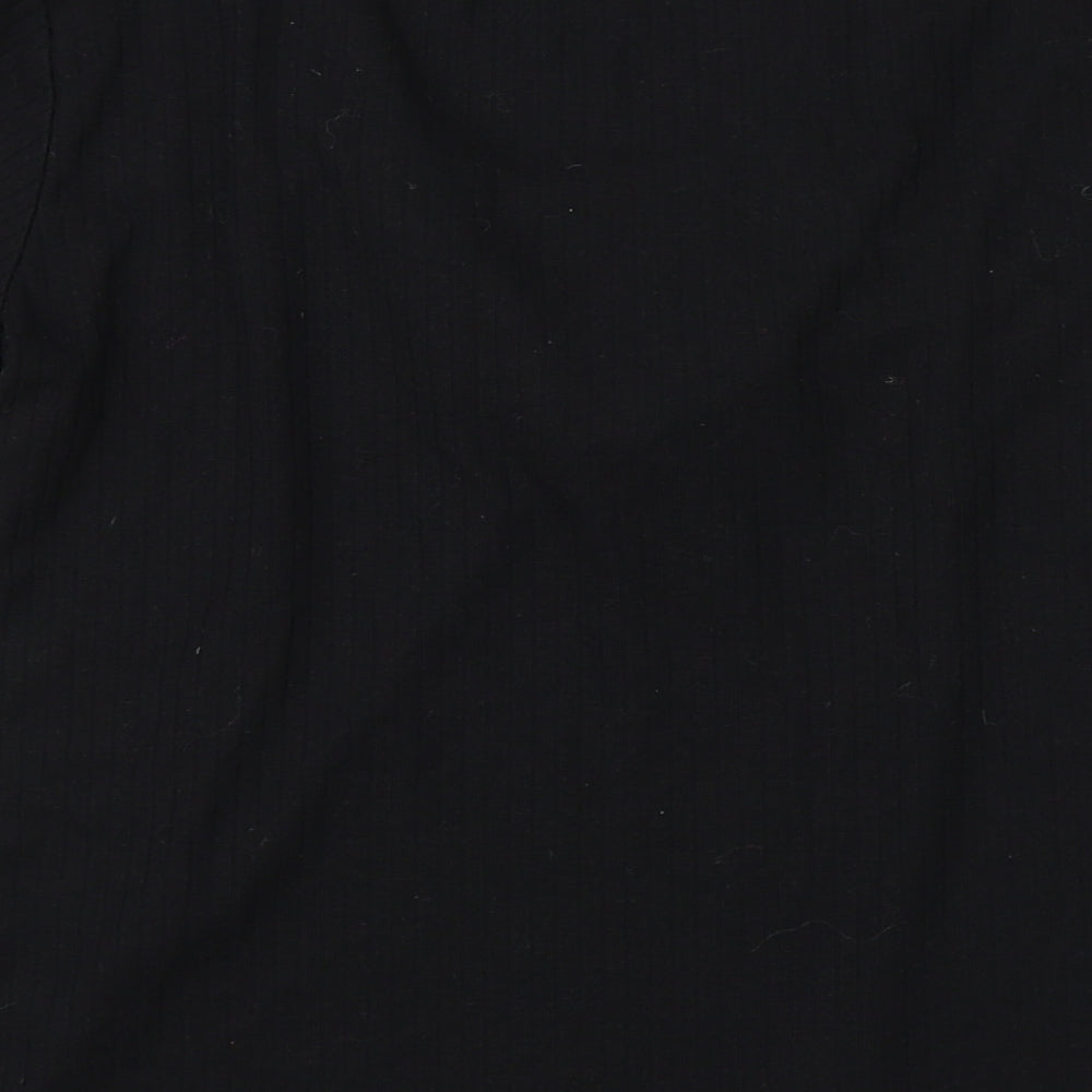 Select Womens Black Basic T-Shirt Size 6