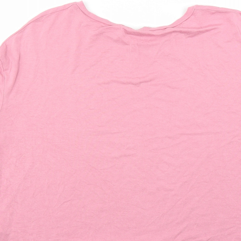 New Look Womens Pink Basic T-Shirt Size S - Mon Cheri