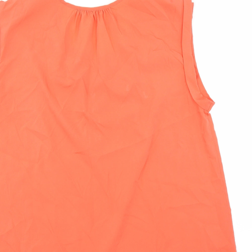Damart Womens Orange Basic Blouse Size 20