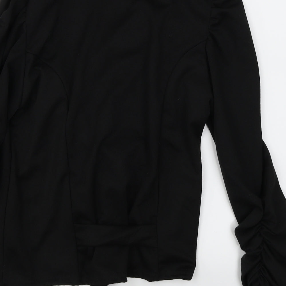 Buzy Womens Black Jacket Blazer Size S