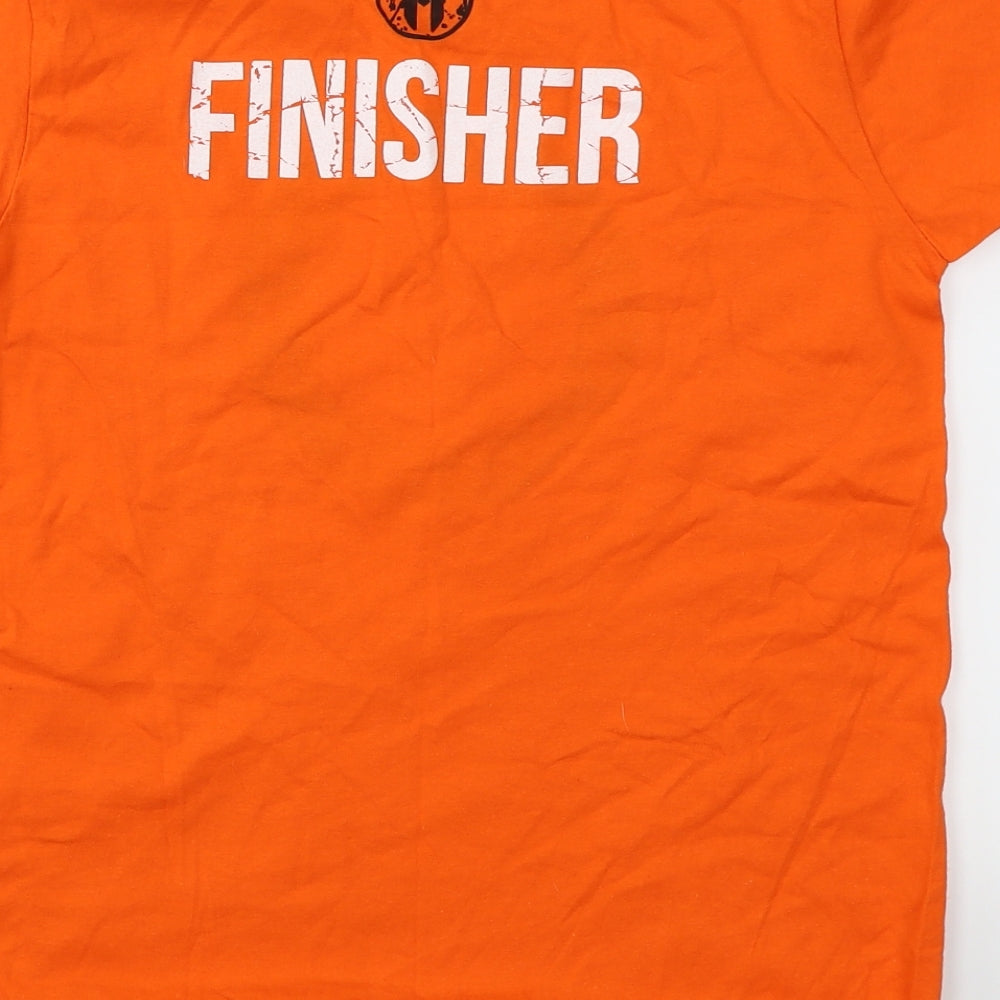 Spartan Womens Orange Basic T-Shirt Size L