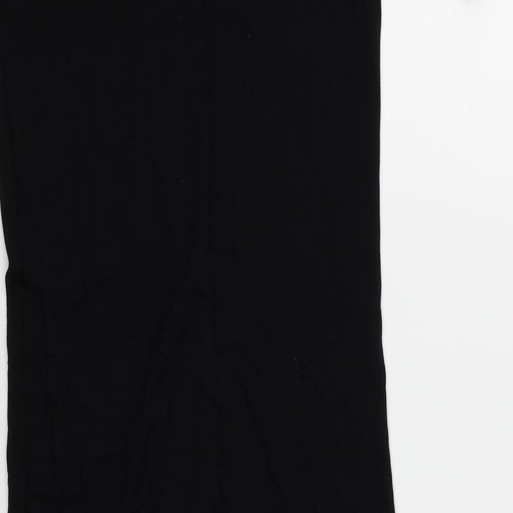 Preworn Womens Black T-Shirt Dress Size 6