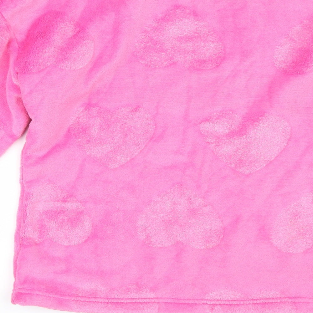 George Womens Pink Solid Kimono Pyjama Top Size 6