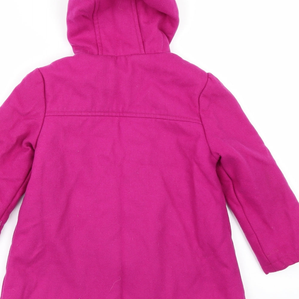 Marks and Spencer Girls Pink Duffle Coat Coat