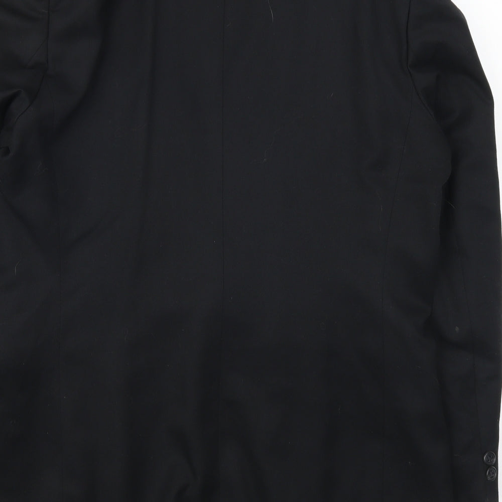 International Fashion Mens Black Jacket Suit Jacket Size 38