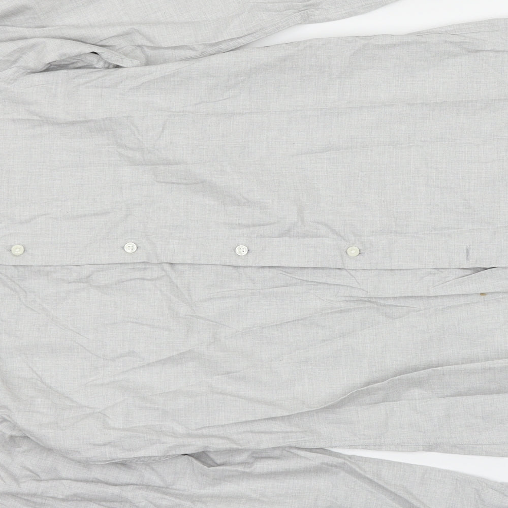 NEXT Mens Grey Button-Up Size M