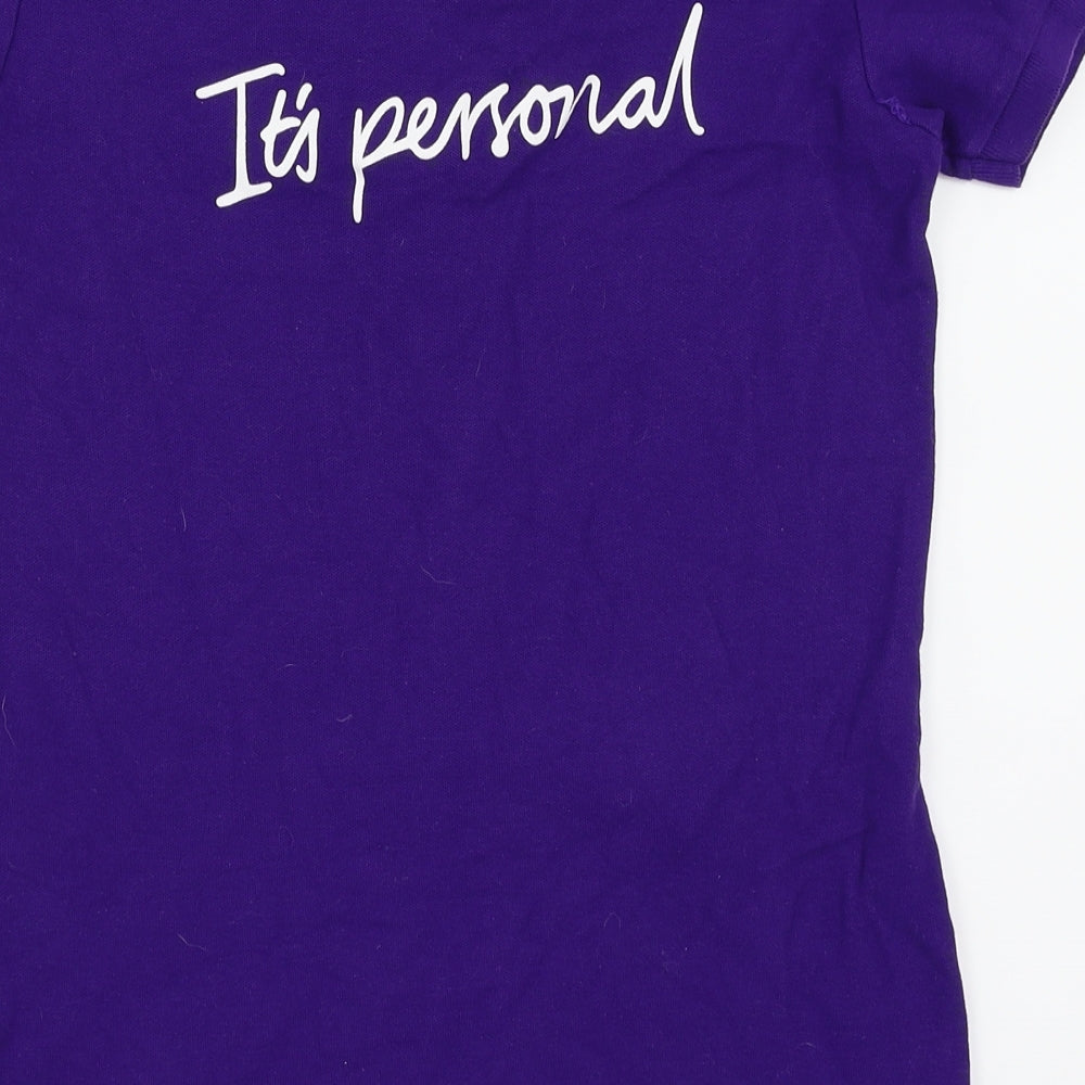 Gildan Womens Purple Basic Polo Size S