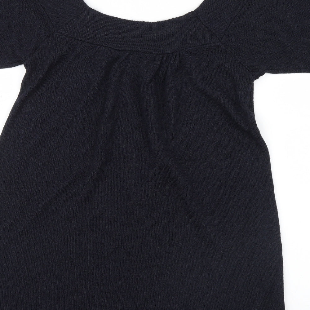 New Look Womens Blue Knit Mini Size 8