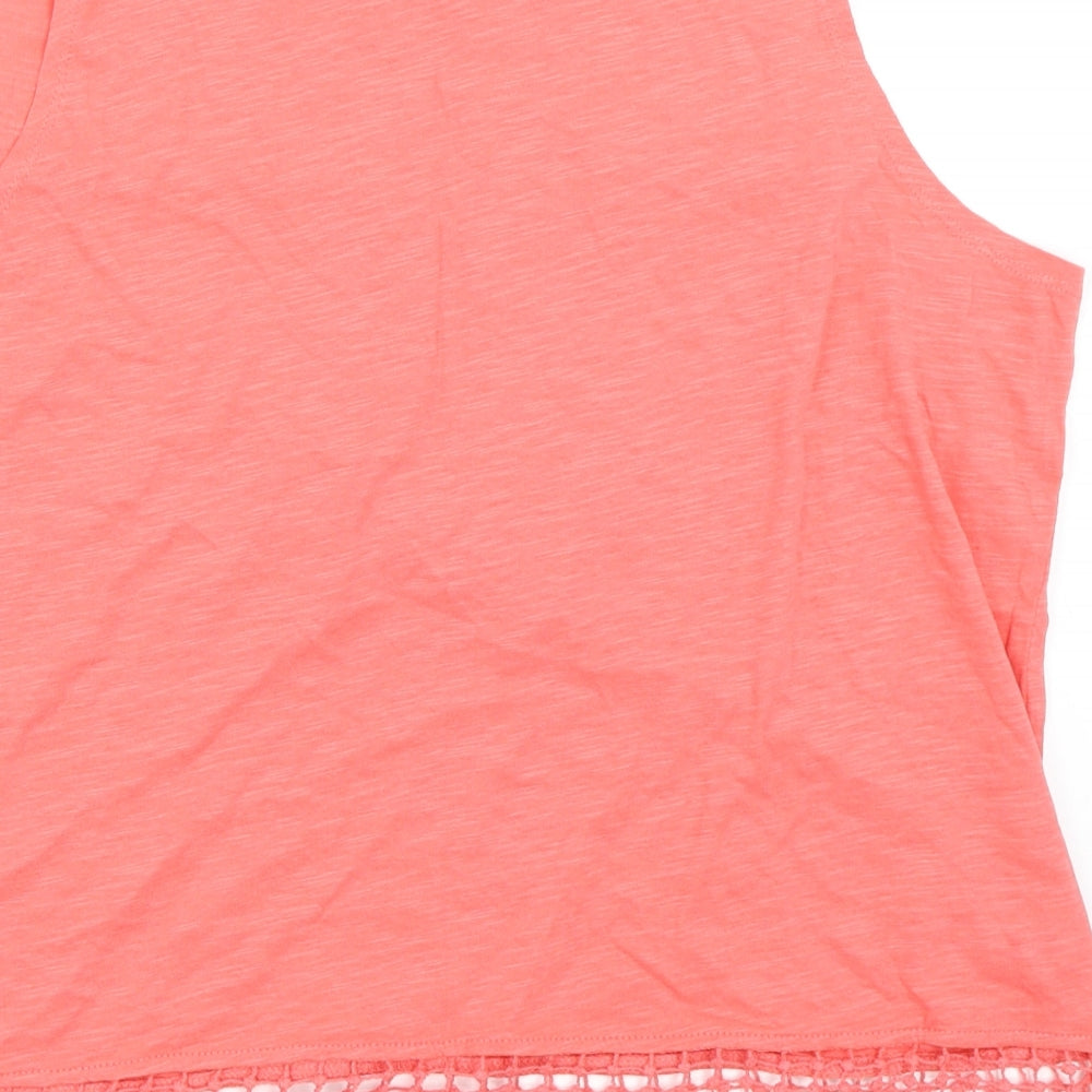 Atmosphere Womens Pink Basic Tank Size 16