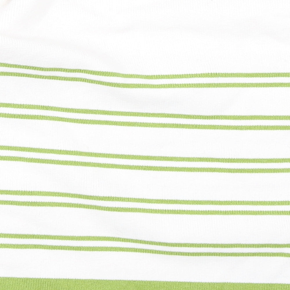 Sweewe Womens Green Striped Pullover Jumper Size M