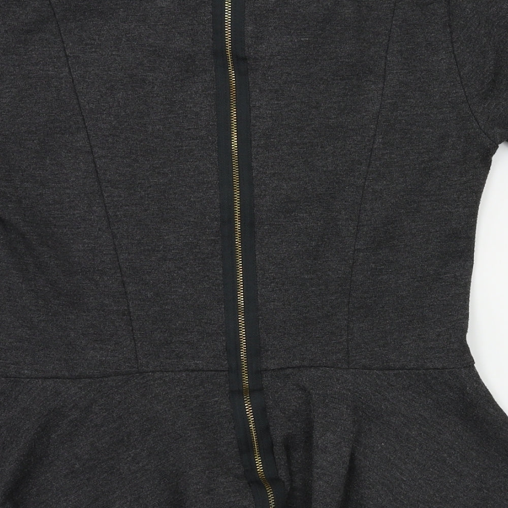 amphora Womens Grey Basic T-Shirt Size M