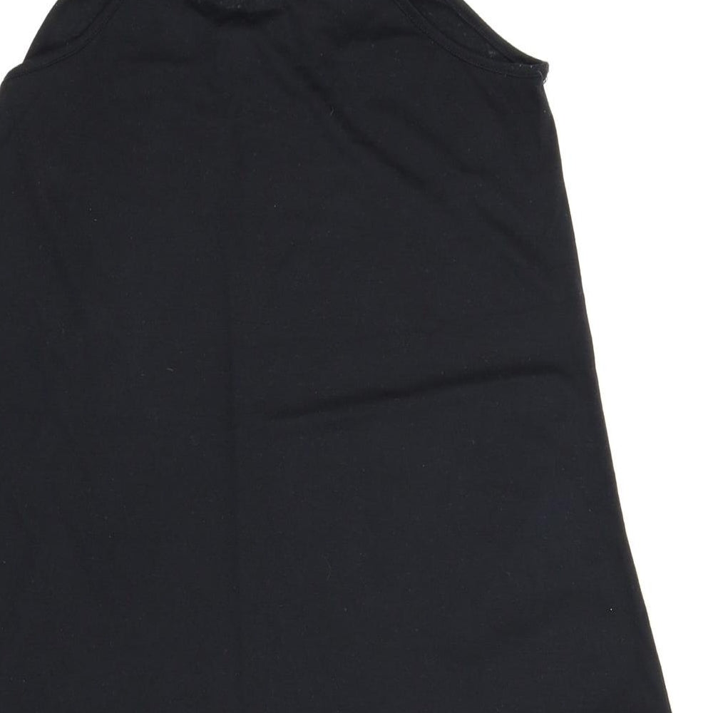 Papaya Womens Black Tunic Blouse Size 8