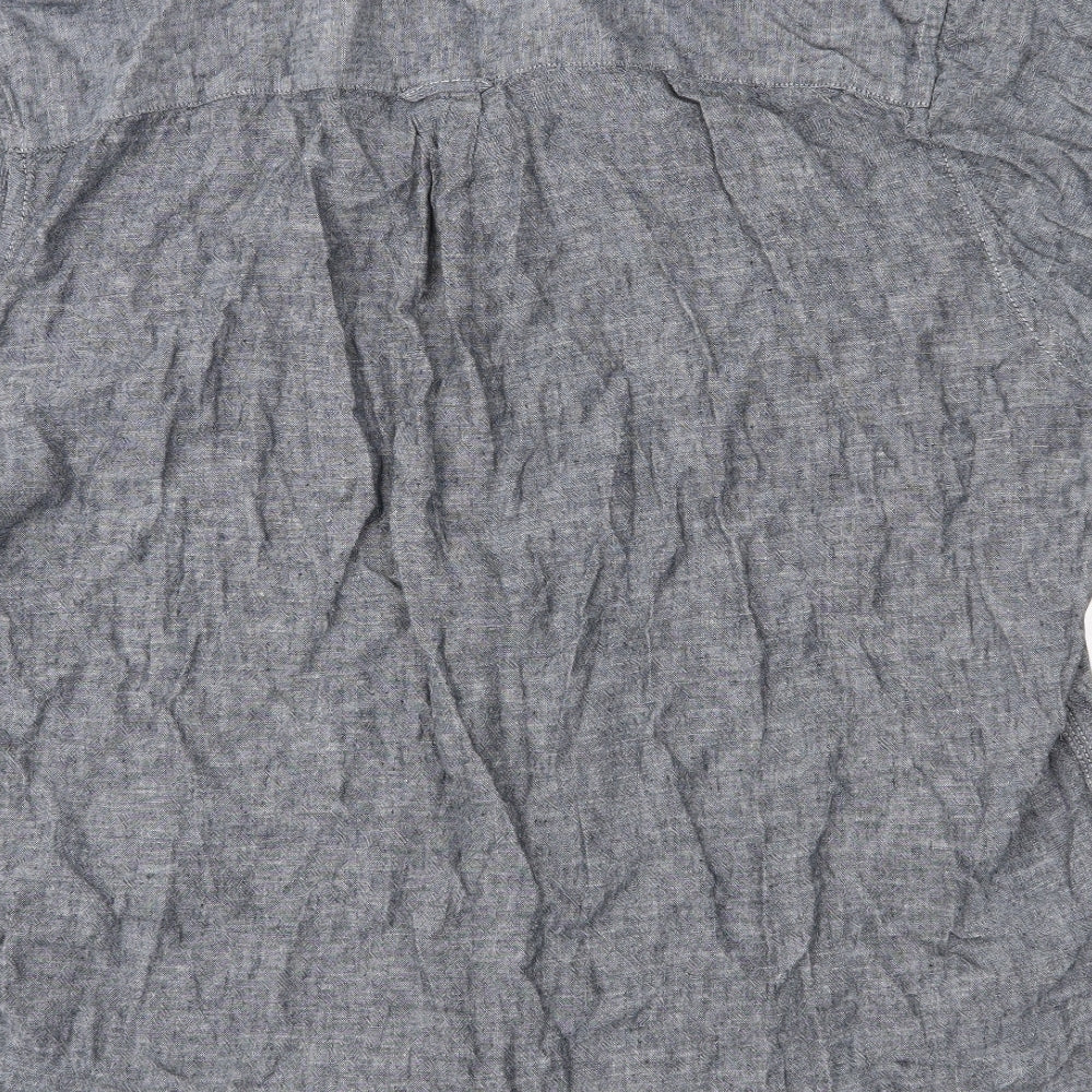 Pep & Co Mens Grey Button-Up Size XL