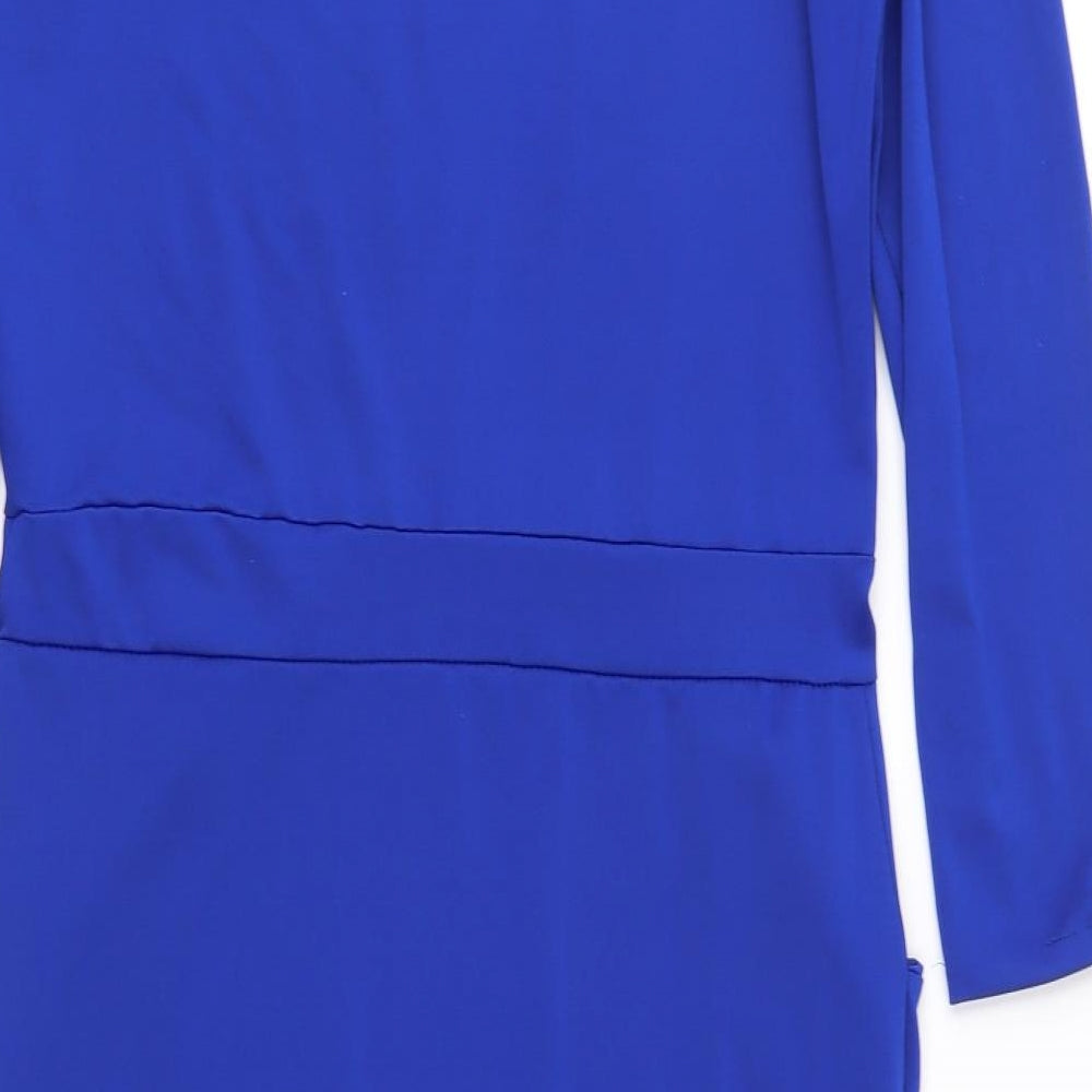 Preworn Womens Blue Jersey Sheath Size XL