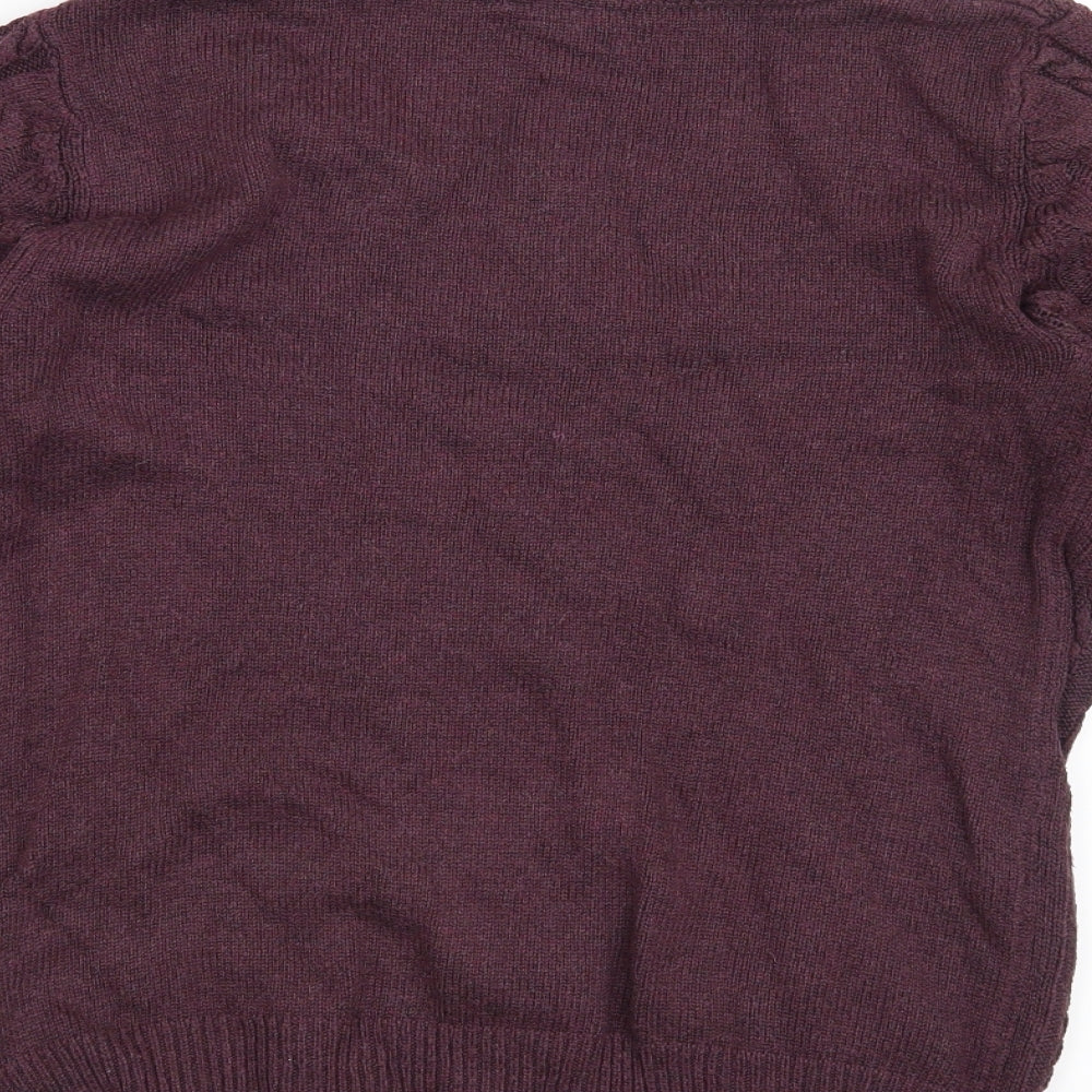 H&M Womens Purple Pullover Jumper Size S
