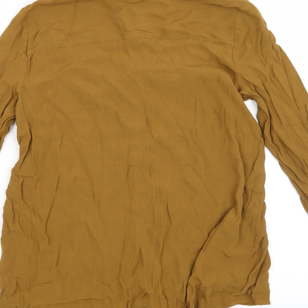 New Look Womens Green Basic Blouse Size 8