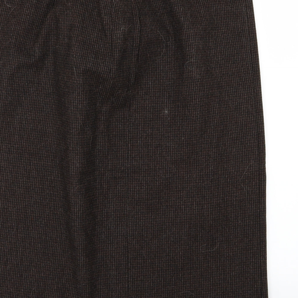 Preworn Womens Brown A-Line Skirt Size 34 in