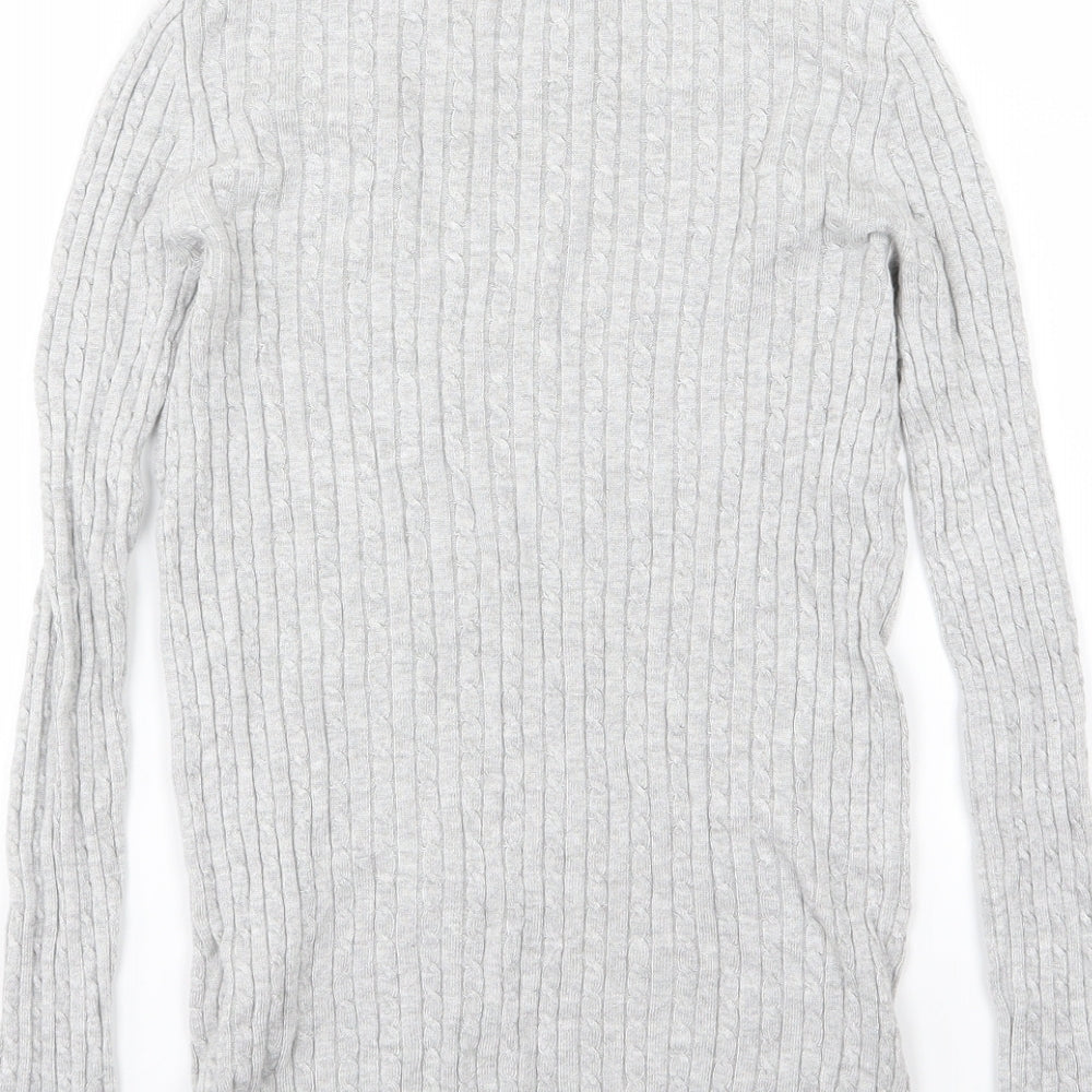Primark Womens Grey Knit Pullover Jumper Size 6