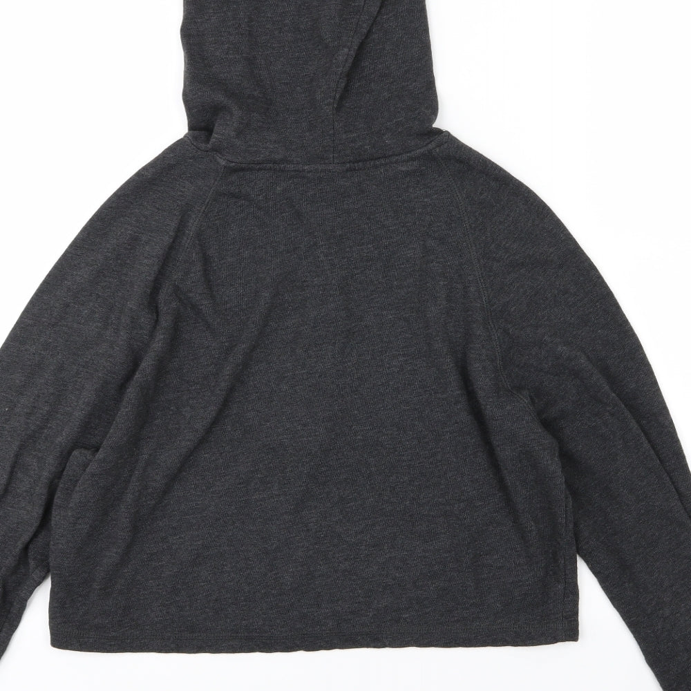 Divided by H&M Womens Grey Jersey Pullover Hoodie Size S - Cropped