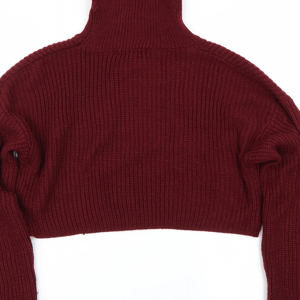 Missguided Womens Purple Pullover Jumper Size S