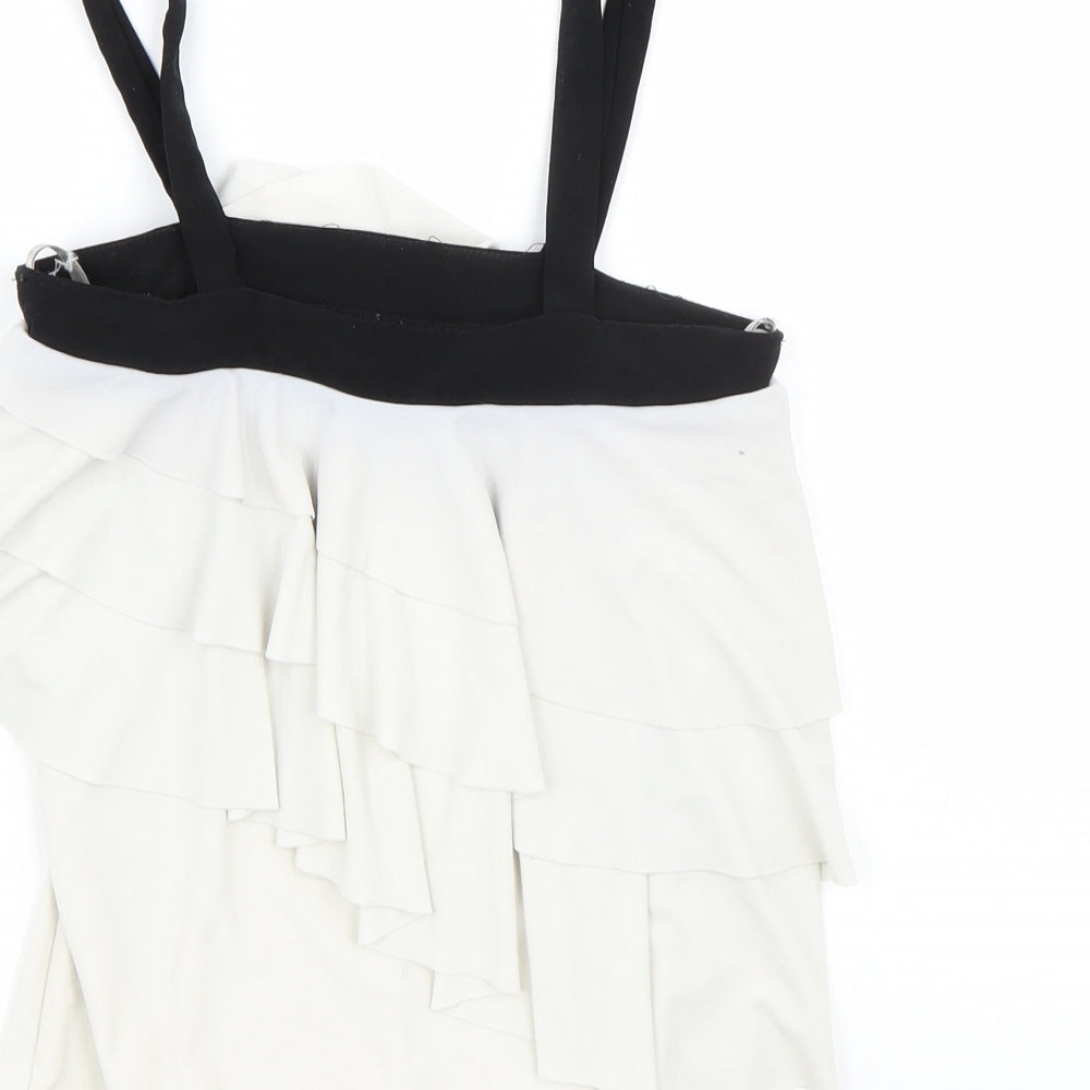 Riverisland Womens White Basic T-Shirt Size 10