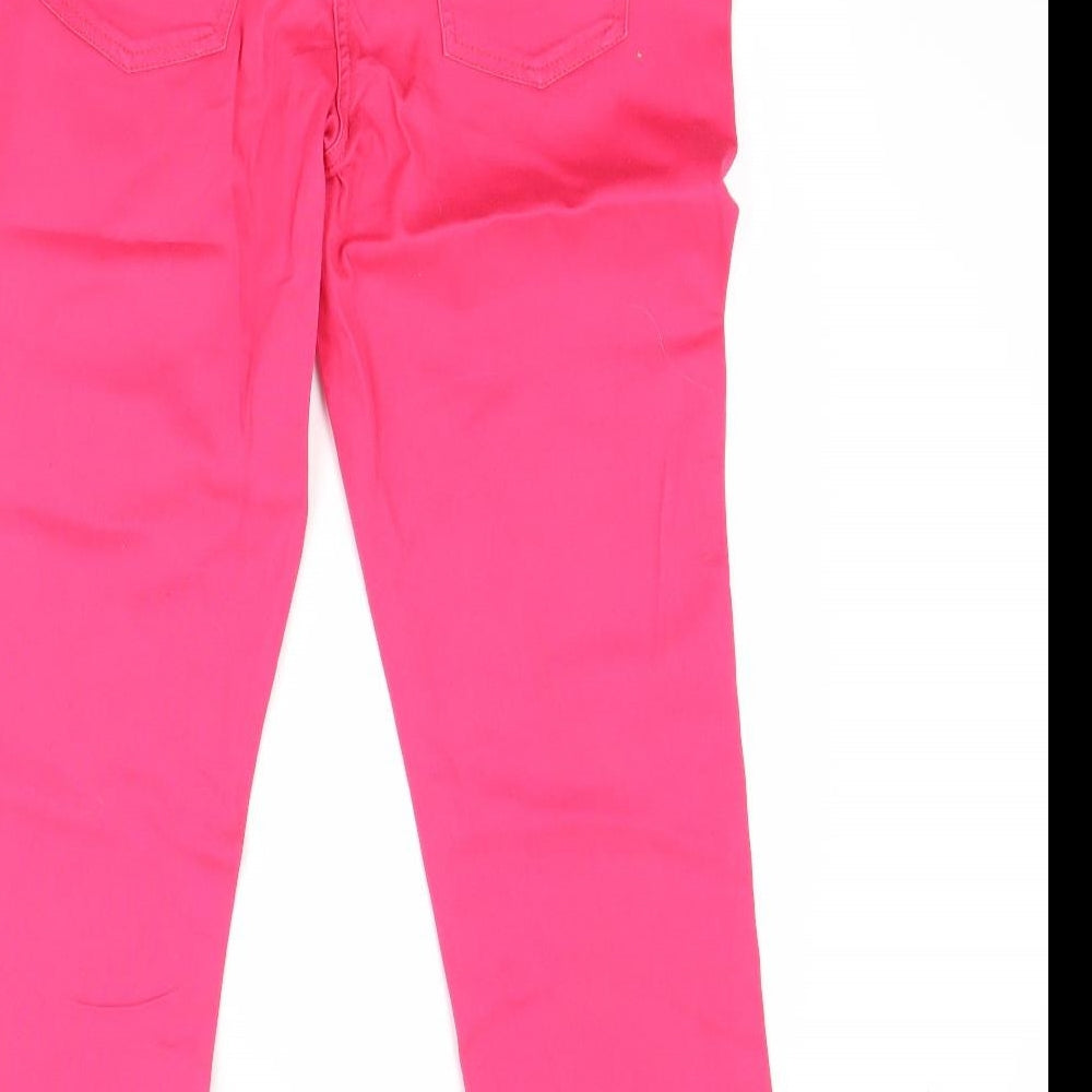 George Womens Red Denim Skinny Jeans Size 10 L23 in