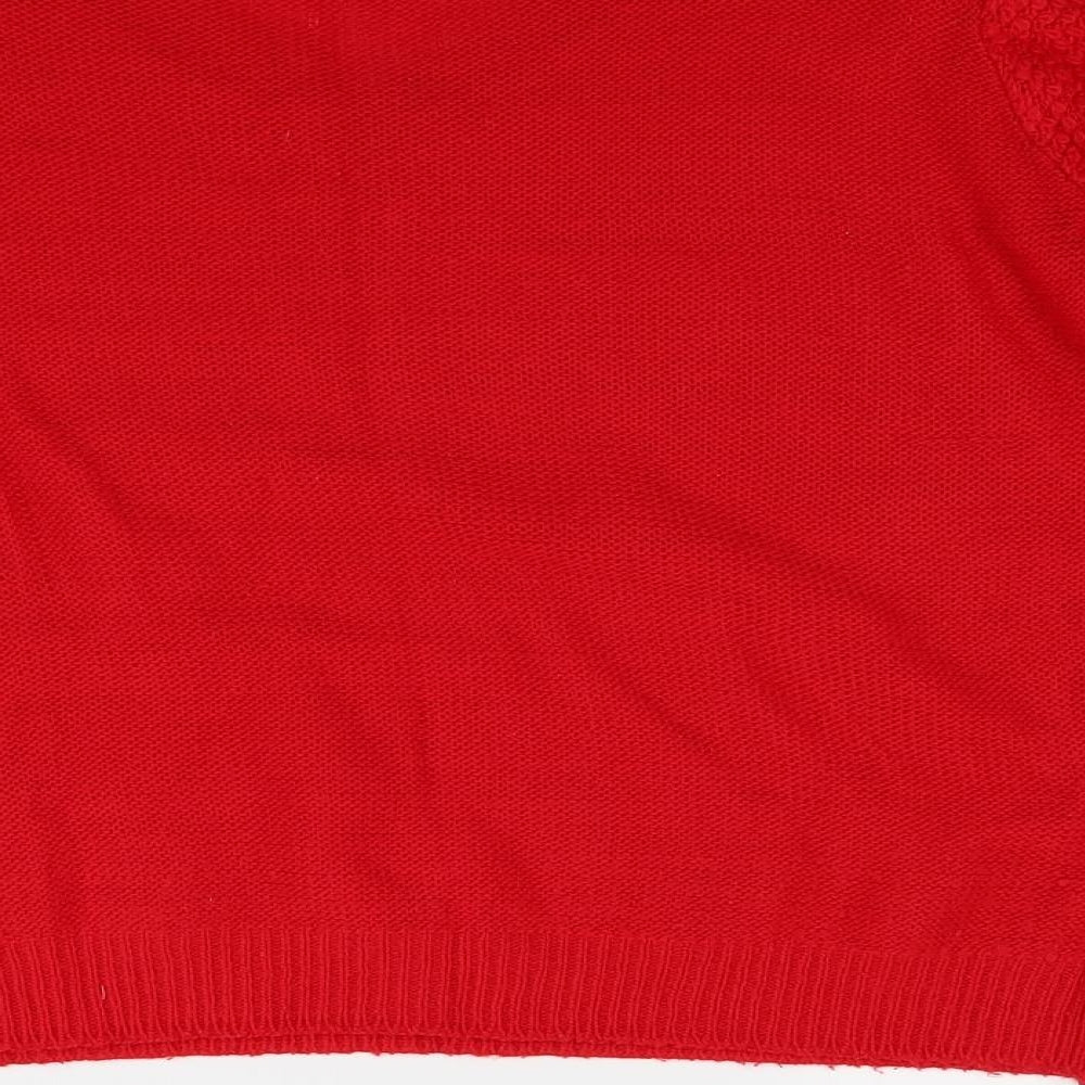 Papaya Womens Red Pullover Jumper Size L