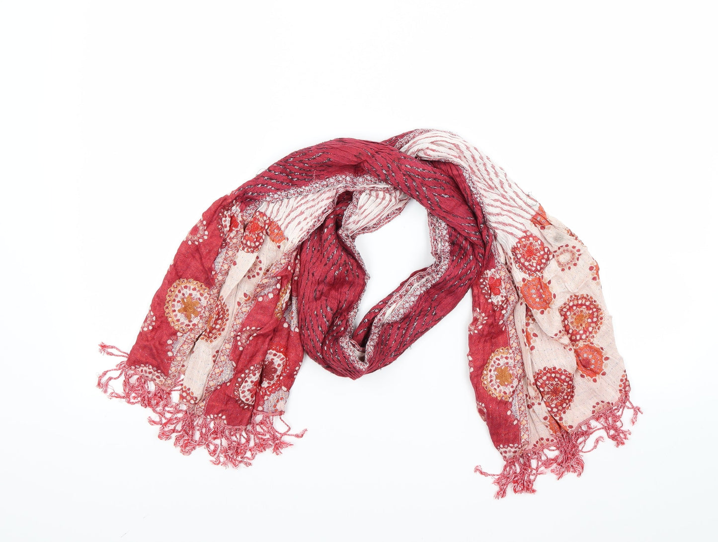 Preworn Womens Red Scarf