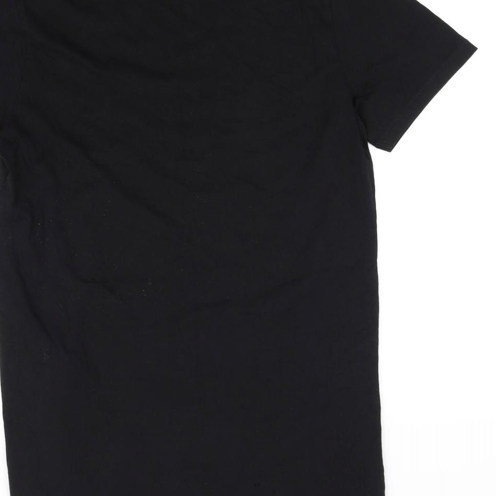 dividwed Womens Black Basic T-Shirt Size M