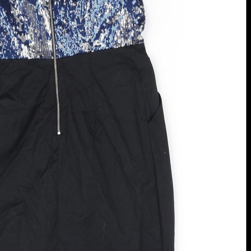 Lipsy Womens Blue Fit & Flare Size 10