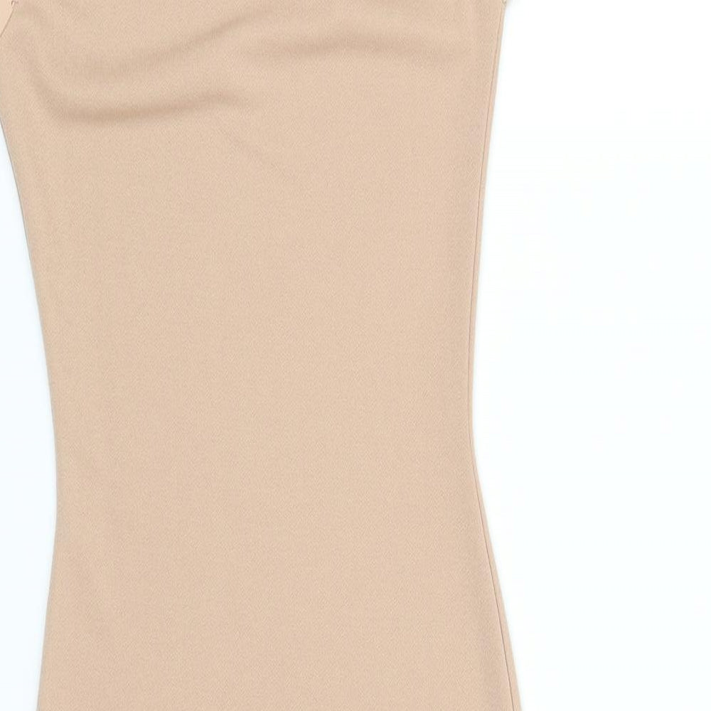 miss guidefd Womens Beige Fit & Flare Size S