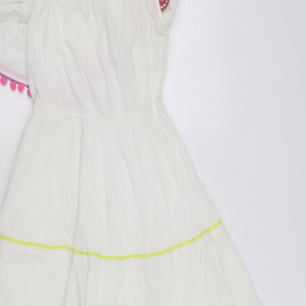 SheIn Girls White Fit & Flare Size M