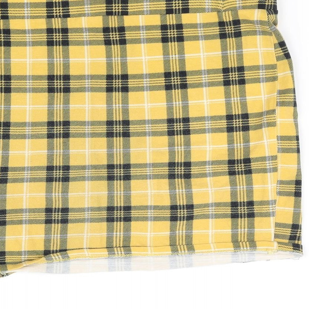 pre worn Girls Yellow Cut-Off Shorts Size 12-13 Years