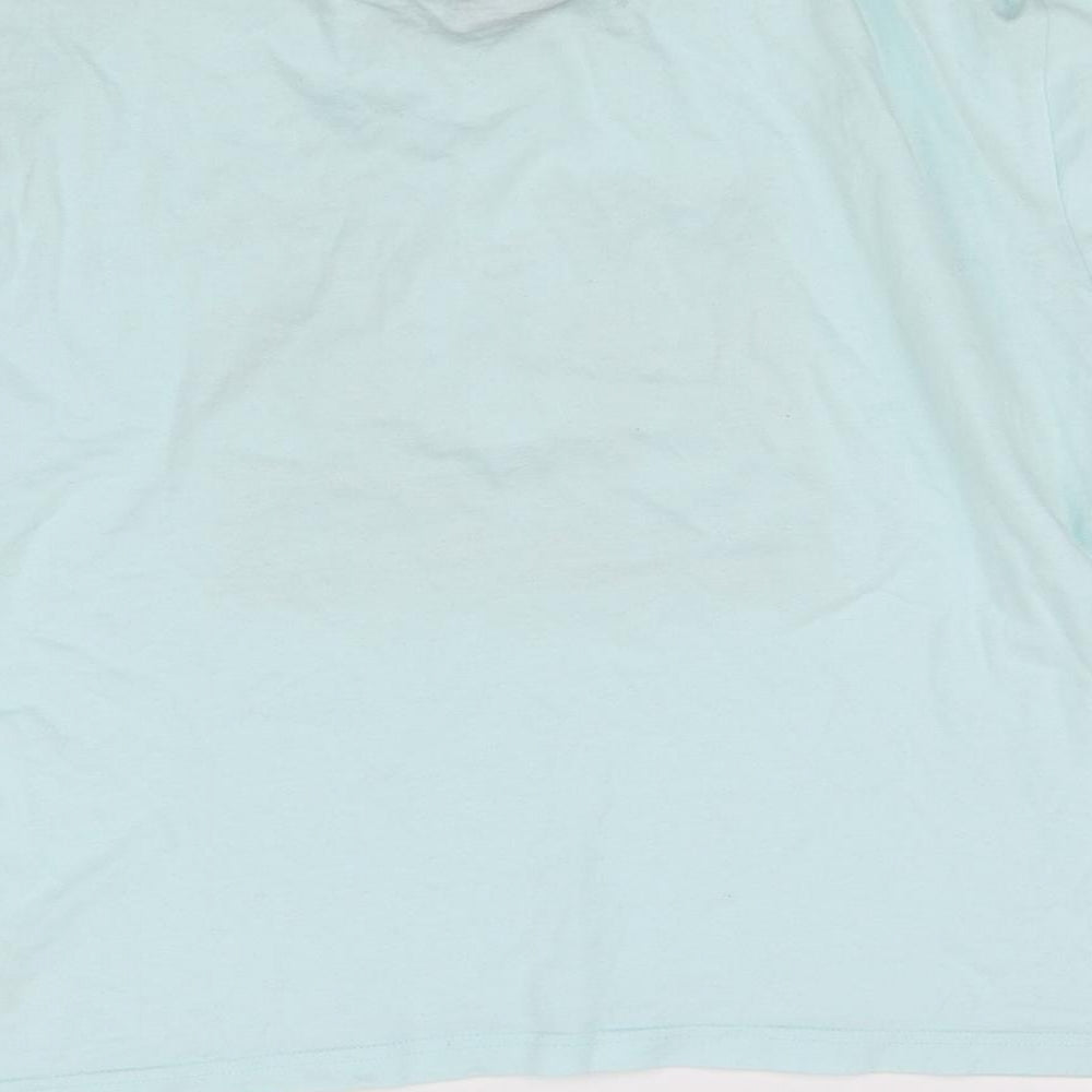 friends Womens Blue Basic T-Shirt Size L